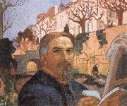 Maurice Denis Self-portrait with His Family in Front of Their House painting
